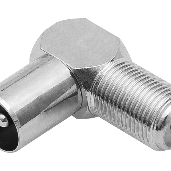 Przejście F wtyk TV gn.F kątowe