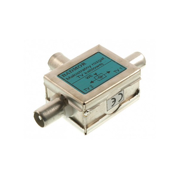 Rozgałęźnik antenowy 2xFL-ZIELONY wewnętrzny