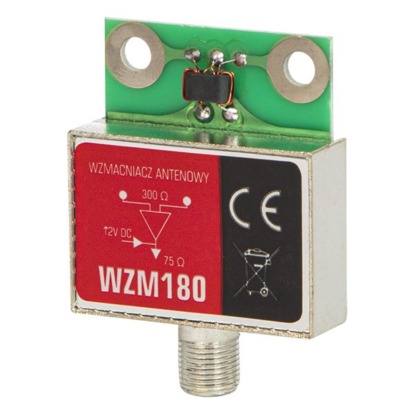 Wzmacniacz antenowy ekranowy WZM180 ceramiczny 30db